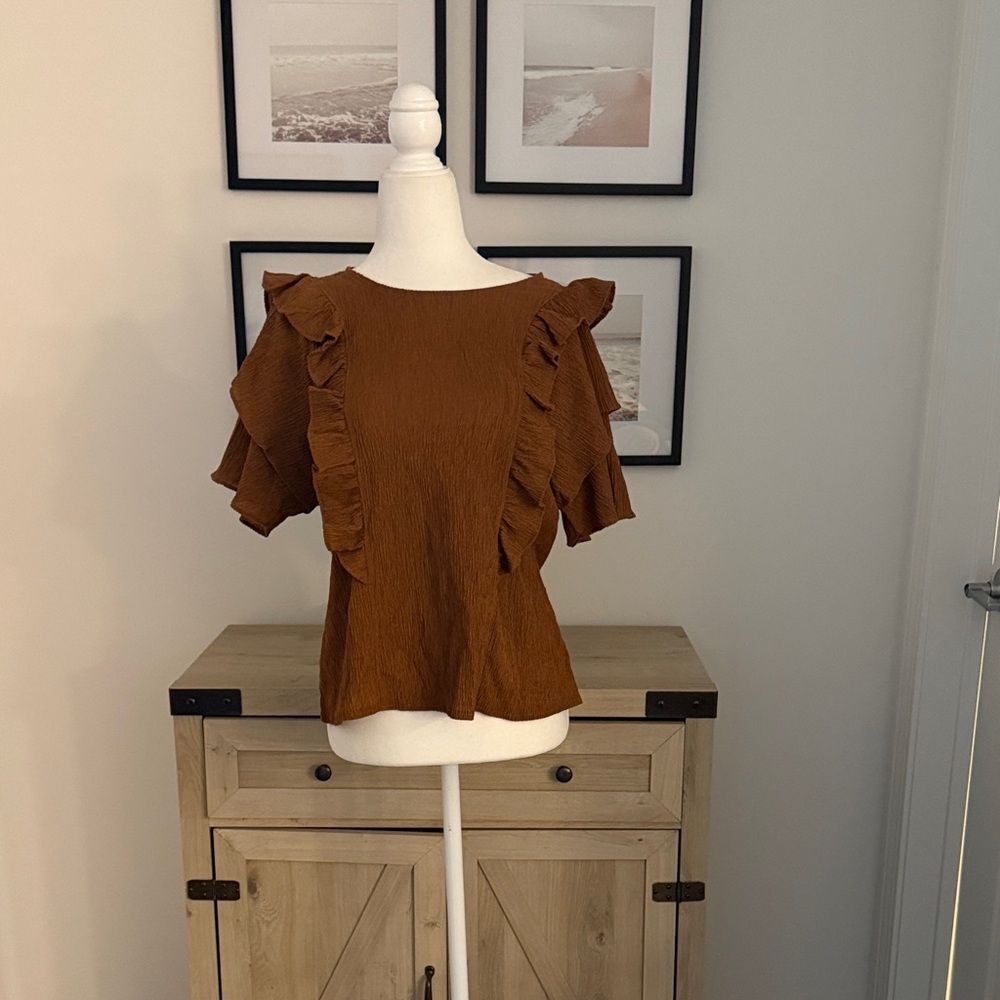 Express Ruffle Sleeve Blouse